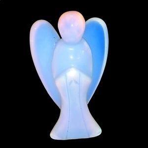 Lee Sands Opalescent Glass Angel